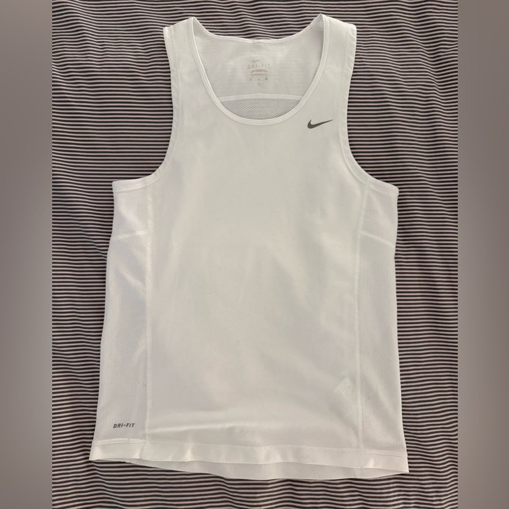 Men’s Nike White Dri-FIT Miller Tank
